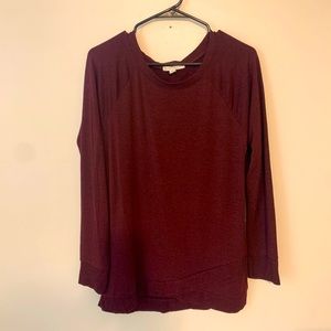 Womens Threads 4 Thought Maroon Sweatshirt size Small